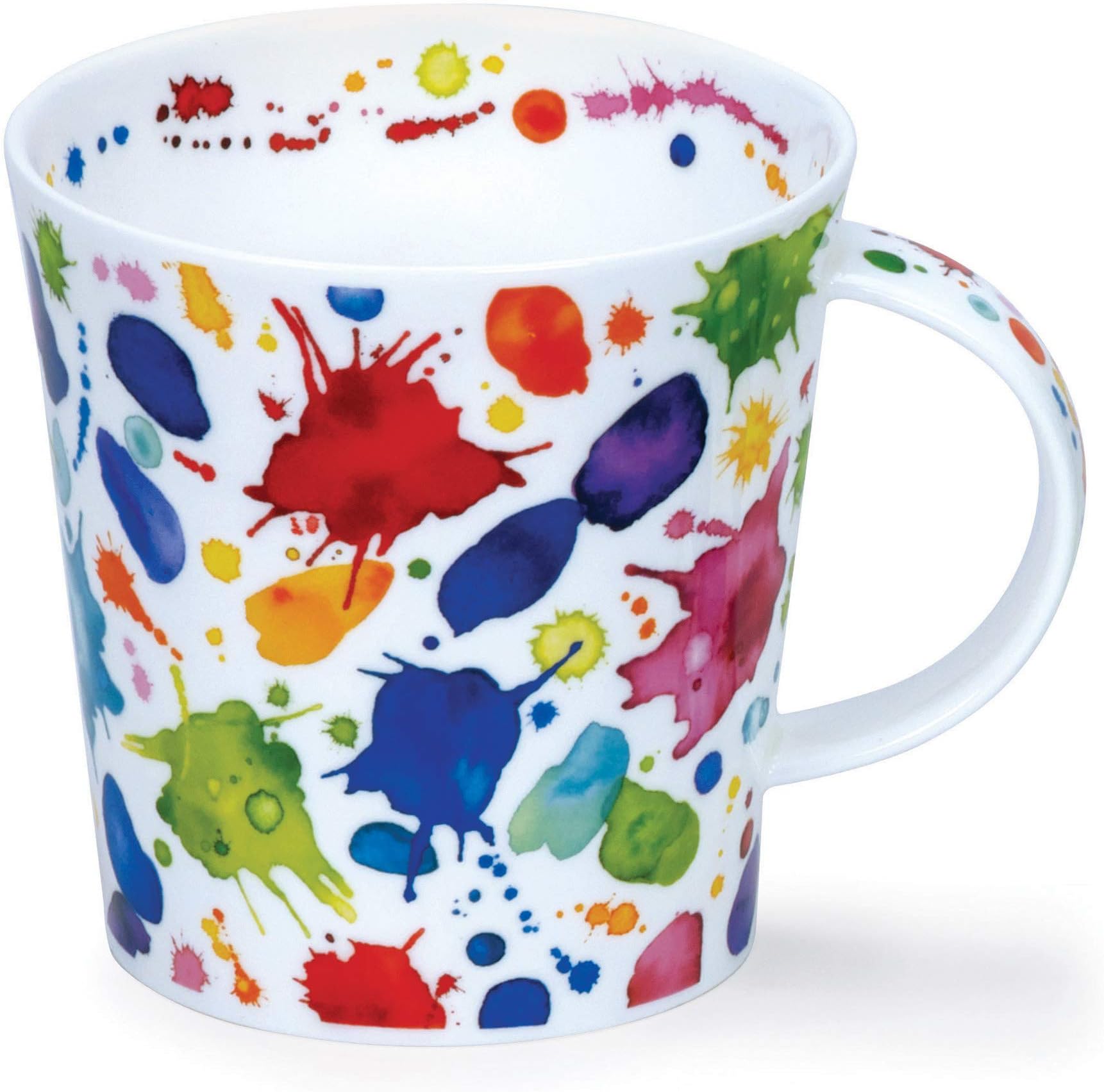 Fine Bone China Mug Made in England Cairngorm Shape Whoops Pattern 480ml Dishwasher Safe (Multi)