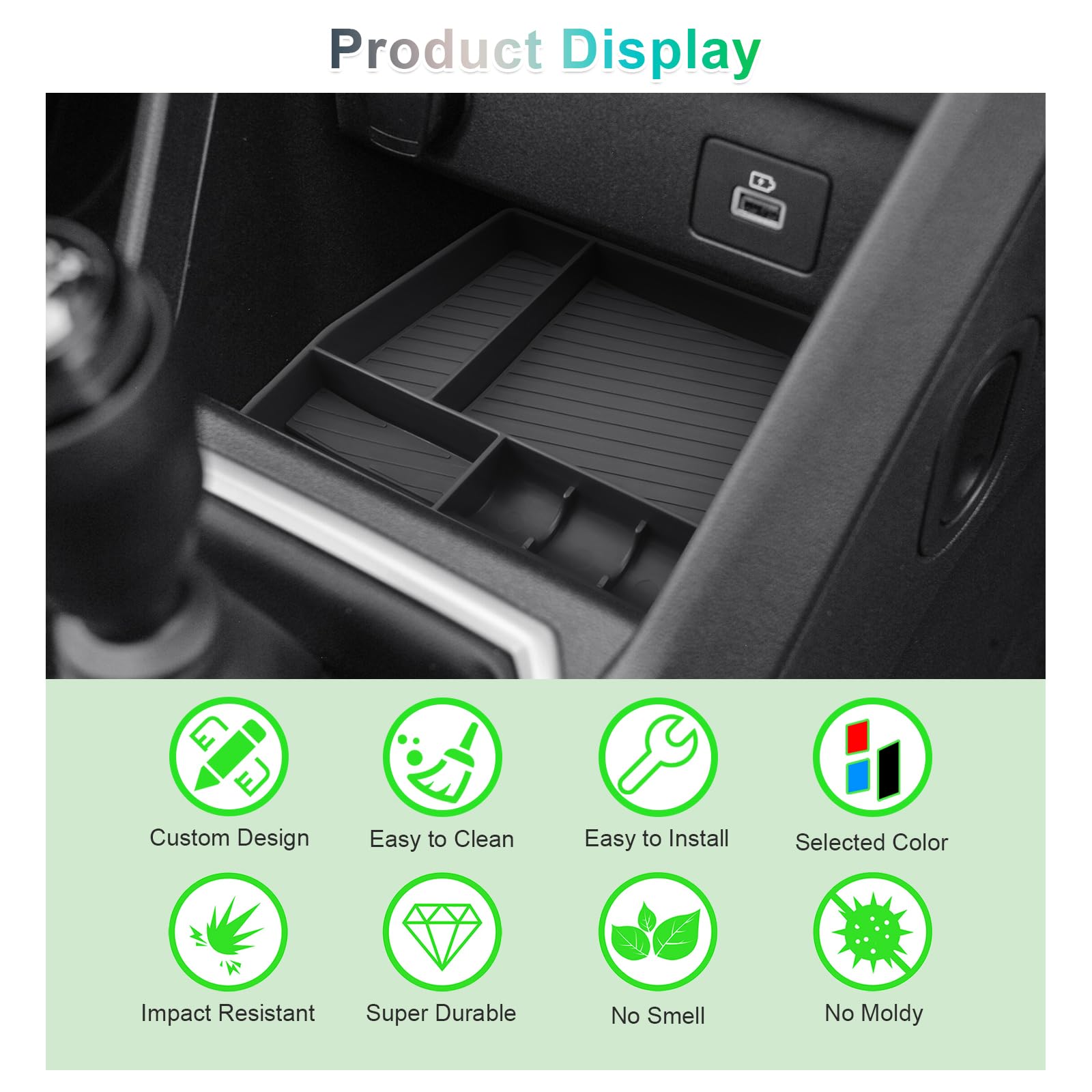 GAFAT Sandero 3/ Stepway/Jogger 2025 2026-2021 Scatola Portaoggetti Console Centrale, Organizer Vassoio inferiore alla Console Centrale, Sandero 3 Accessori