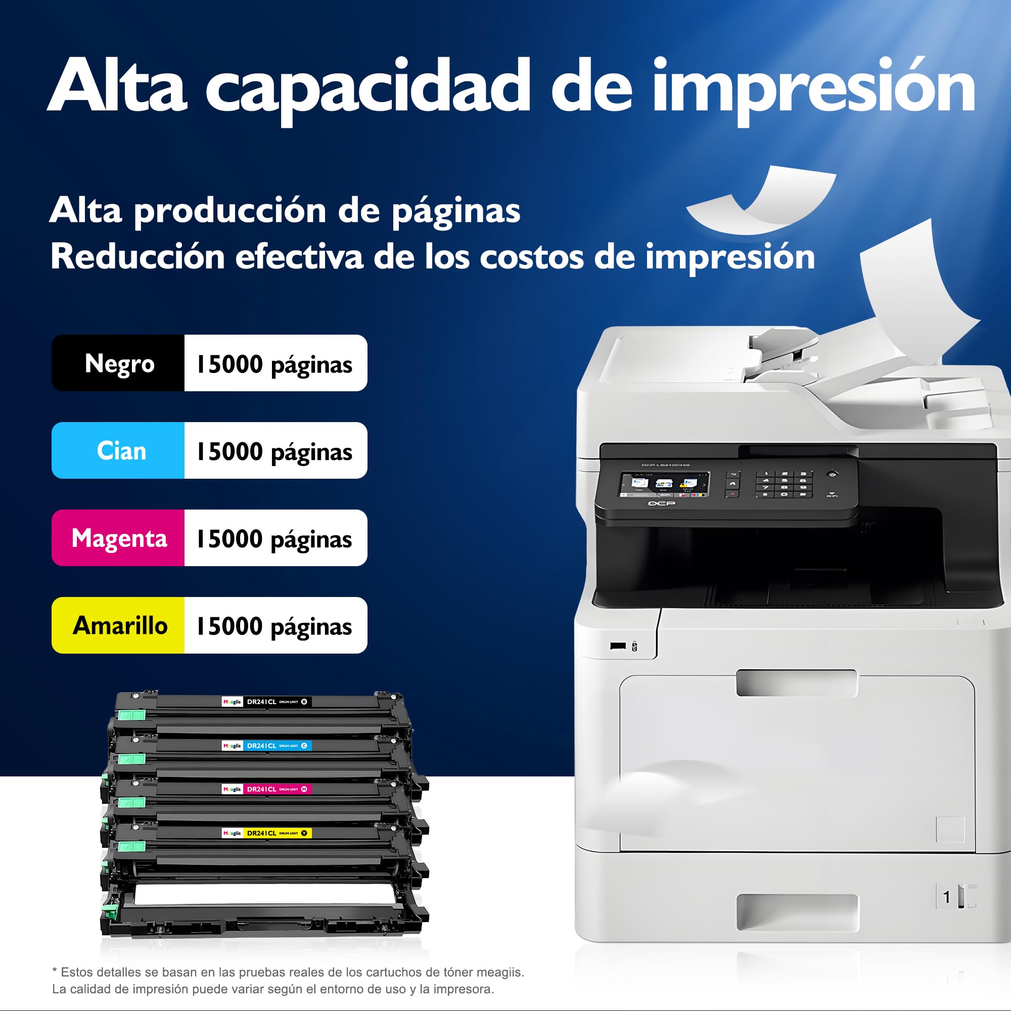 DR-241CL Unidad de Tambor Compatible con Brother DR241 DR241CL Tambor para Brother DCP-9020CDW DCP-9015CDW DCP-9022CDW HL-3150CDW HL-3170CDW MFC-9140CDN MFC-9330CDW MFC-9340CDW (Paquete de 4)
