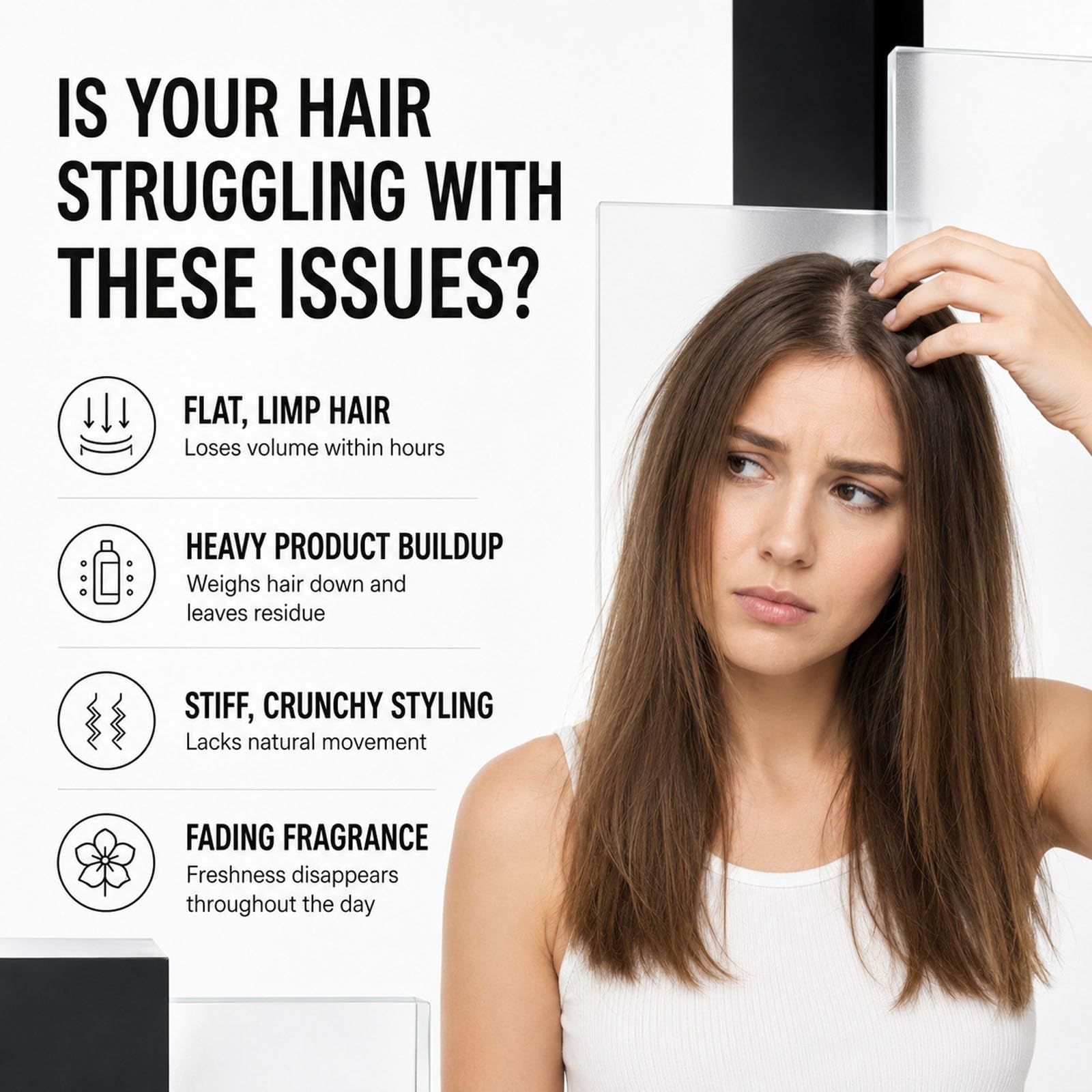 Soffice Spray Modellante per Capelli, Spray Regolante Volumizzante per Capelli Fini, Texture Rimbalzante Leggera Profumata di Pesca, Sollevamento Istantaneo delle Radici e Tenuta Flessibile di (8PCS)