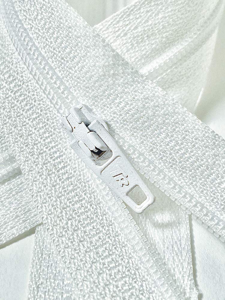 Advanced Upholstery Services White 10 Metres Continuous Zip 10 Sliders No.3 Continuous Zip Cushions Upholstery Supplies