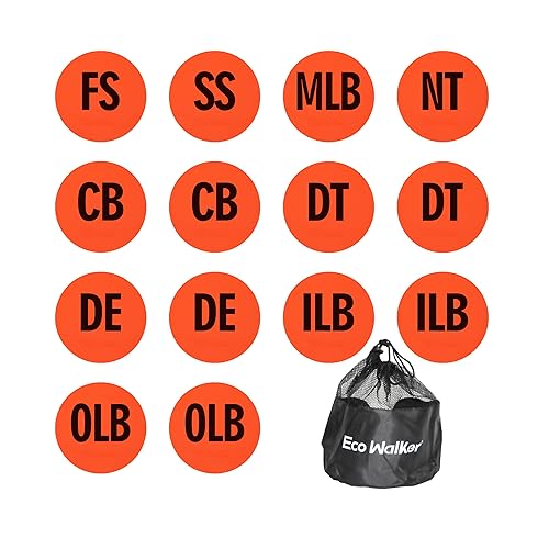 Football Defense Drill Cone Set Flexible 3-4/4-3 Defensive Formation Training