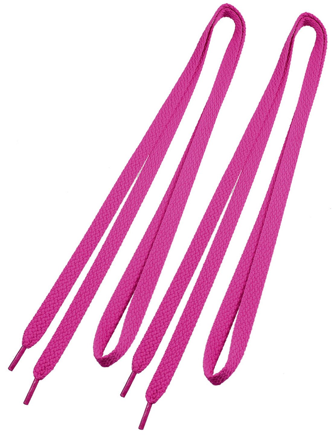 Allegra Ksourcing map 1Pair Flat Shoelaces Sports Shoe Strings Replacement Shoe Laces for Lady Fuchsia 120 x 1.1cm/ 47 x 0.43 inches