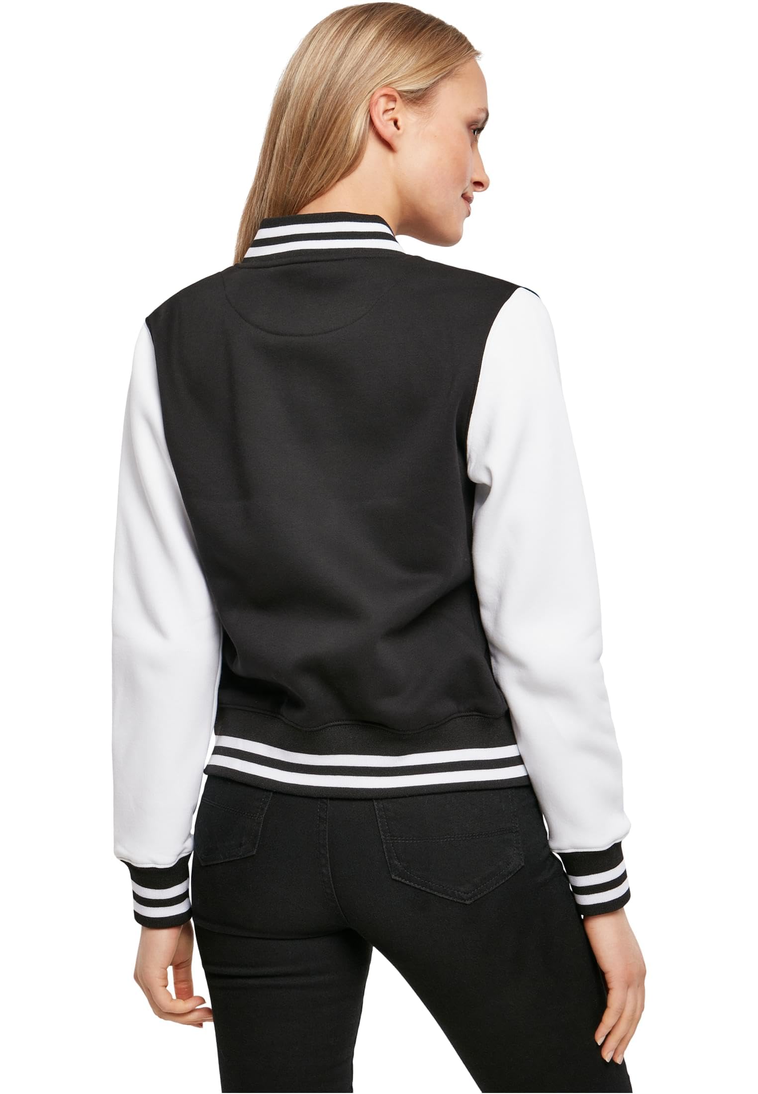 Build Your Brand Ladies Sweat College Jacket Veste Varsity Femme