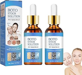 Boto-x Face Serum, Collagen Boost Anti-Aging Serum, Boto-x In A Bottle, Boto-x Stock Solution Anti Aging Serum, Hyaluronic Acid Serum for Face for All Skin Types (2PCS)