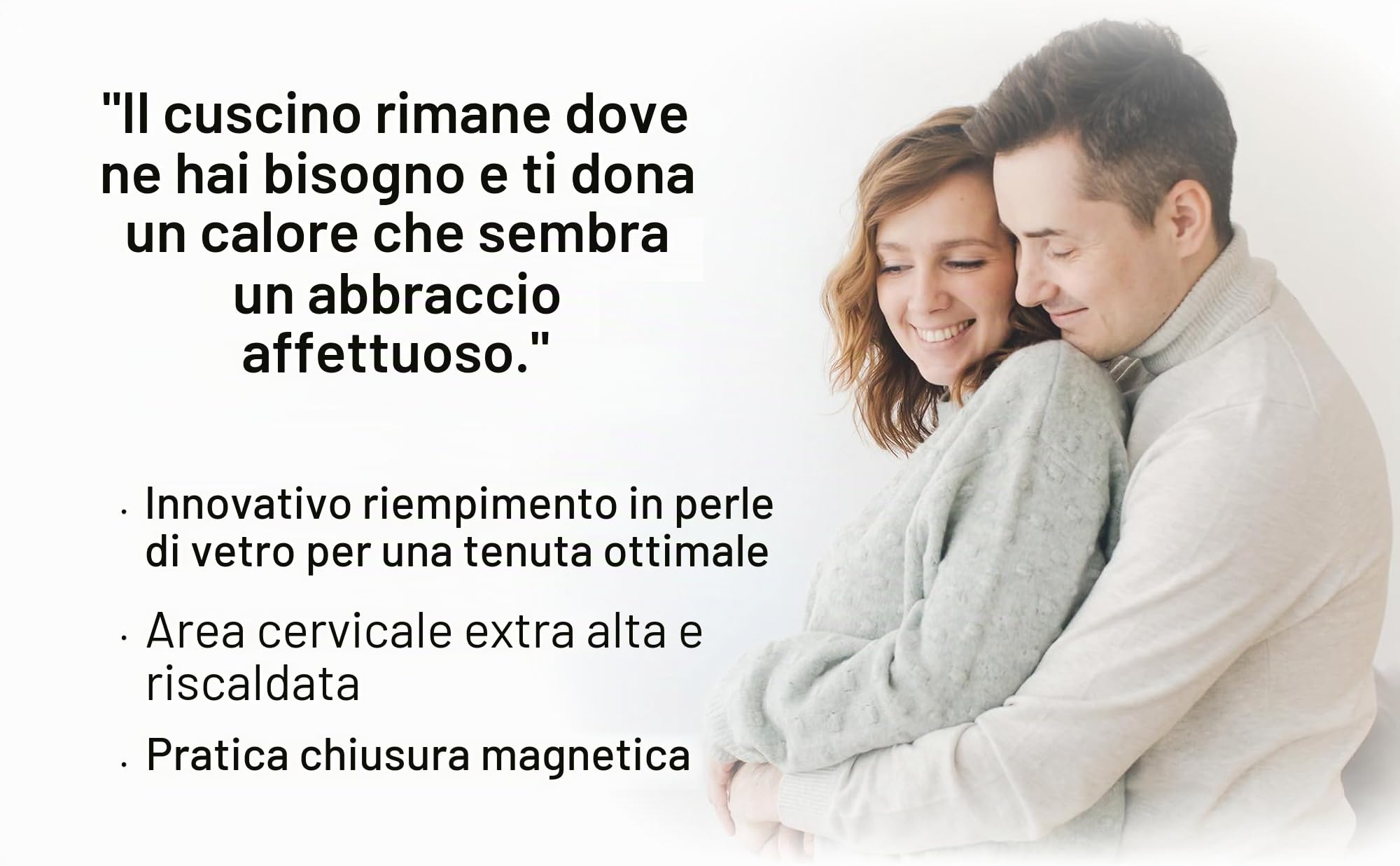 Hydas 4689.1.00 - Cuscino riscaldante con il miglior contatto del corpo grazie all'innovativa imbottitura