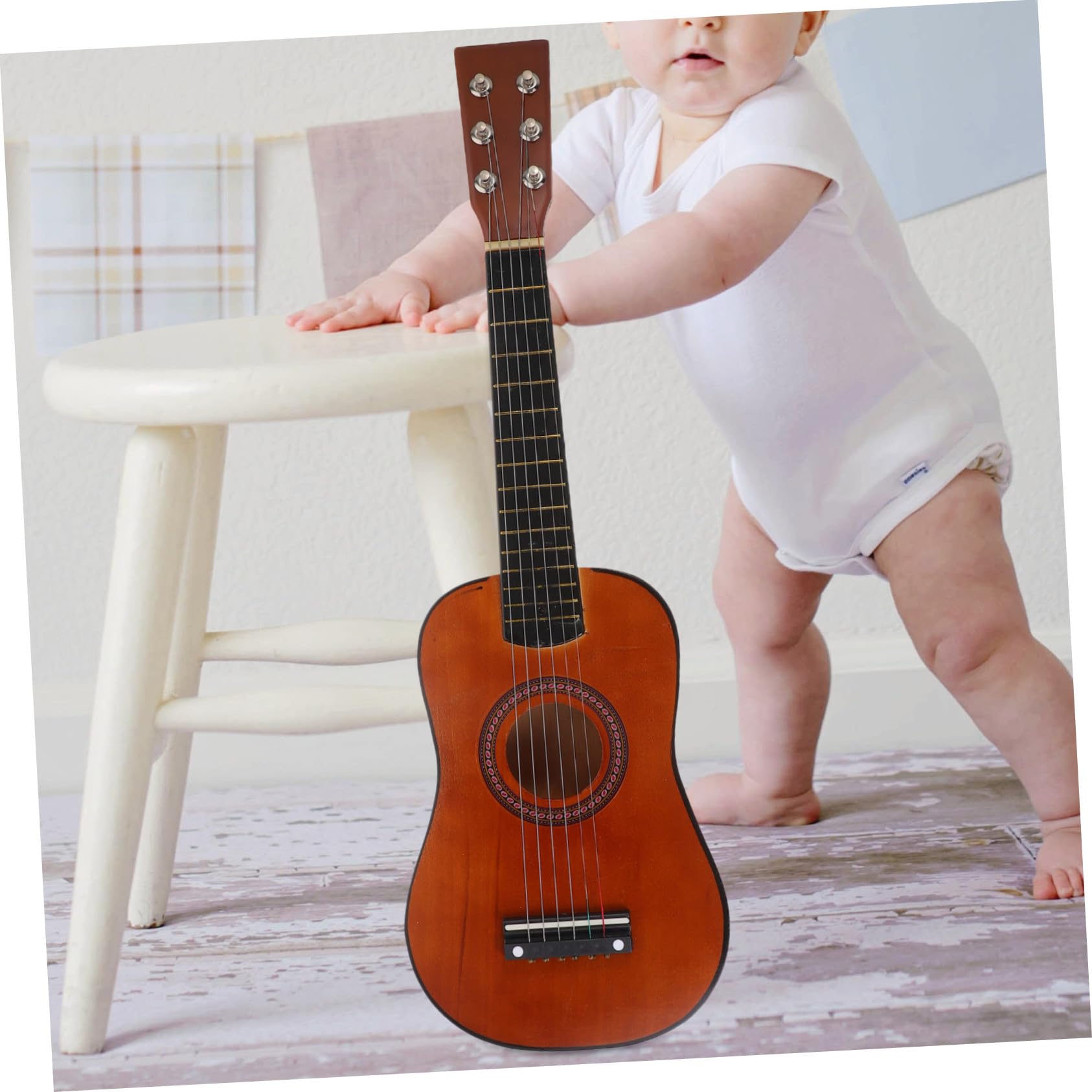 Guitarra de Madera Infantil 23 Pulgadas 1 Pieza para Principiantes