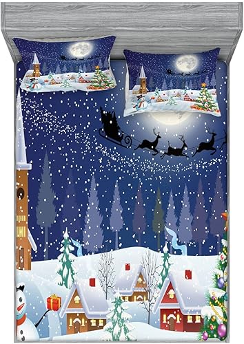 Miniatura 94 de Ambesonne Juego de sábanas bajeras y fundas de almohada, deliciosos tacos con verduras, cocina folclórica, ingredientes de recetas de comida Beige