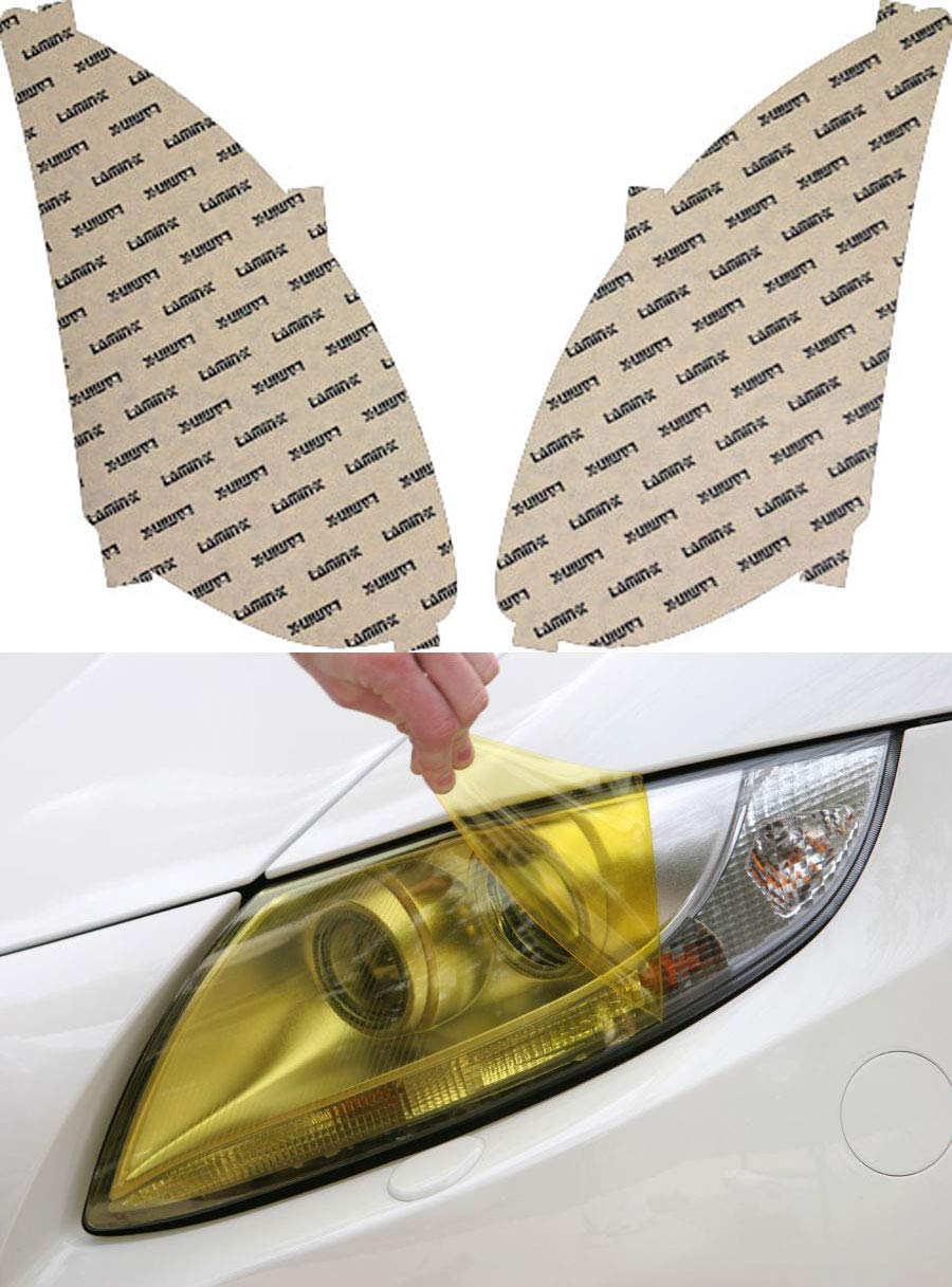 Lamin-x Custom Fit Yellow Headlight Covers for Infiniti G35 Coupe (03-07)