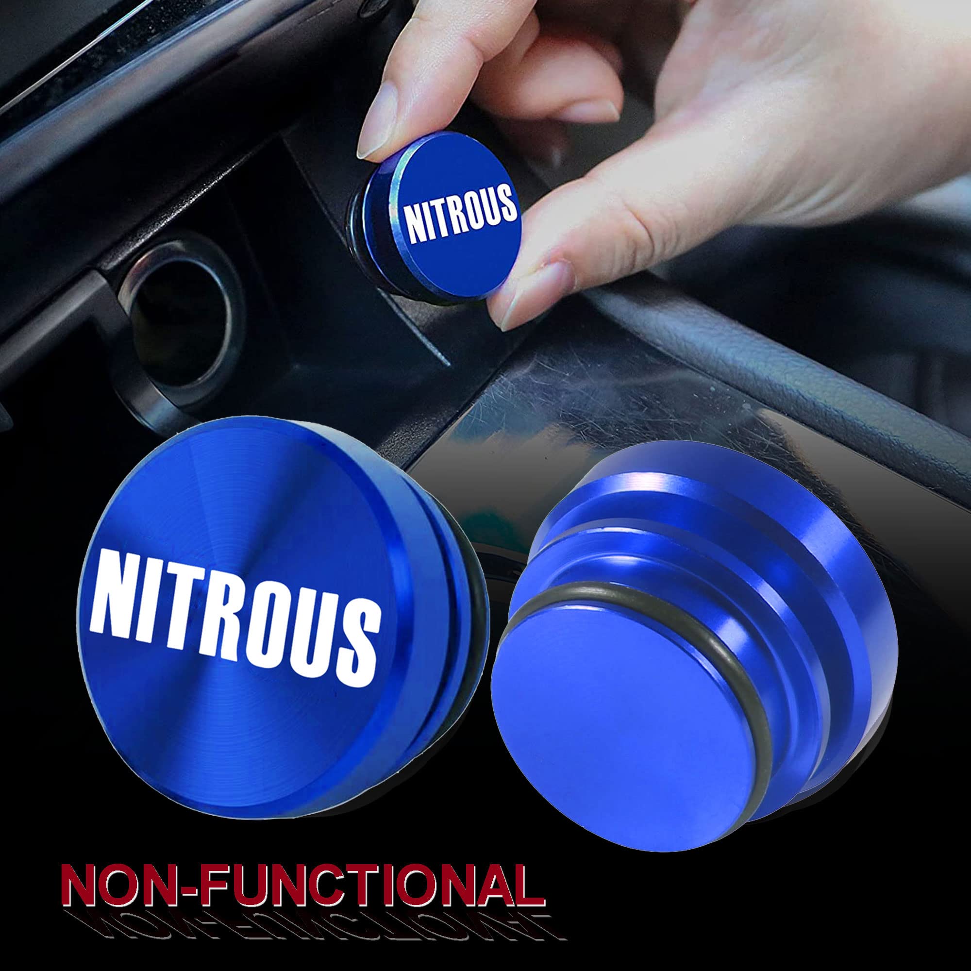 Amazon.com: ALAMSCN Aluminum Eject Nitrous Button Car Cigarette Lighter Plug  Cover Fits Most Automotive Vehicles Boats with Standard 12 Volt Power  Source (Eject red + Nitrous Blue) : Automotive