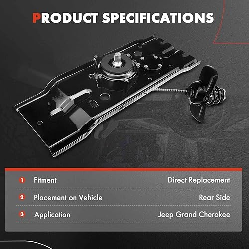 Miniatura 6 de A-Premium Porta-cabrestante de neumático de repuesto compatible con Jeep Grand Cherokee 2005 2006 2007 2008 2009 2010, 3.7L 4.7L 5.7L, Sport