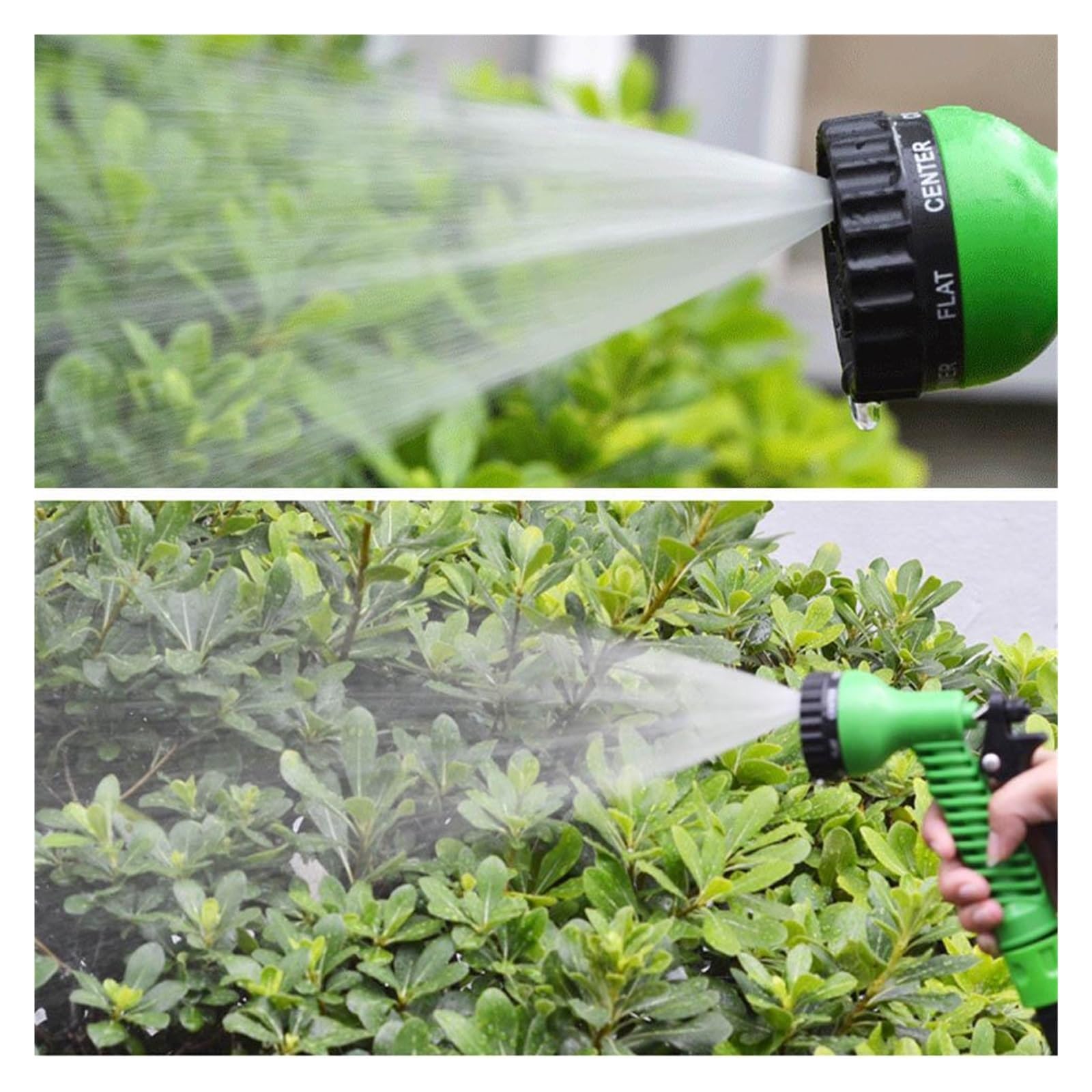 Pistola pulverizadora con manguera Boquilla, Manguera de jardín tela expandible con rociador, multicolor, 25-200 pies(Blue,200ft)