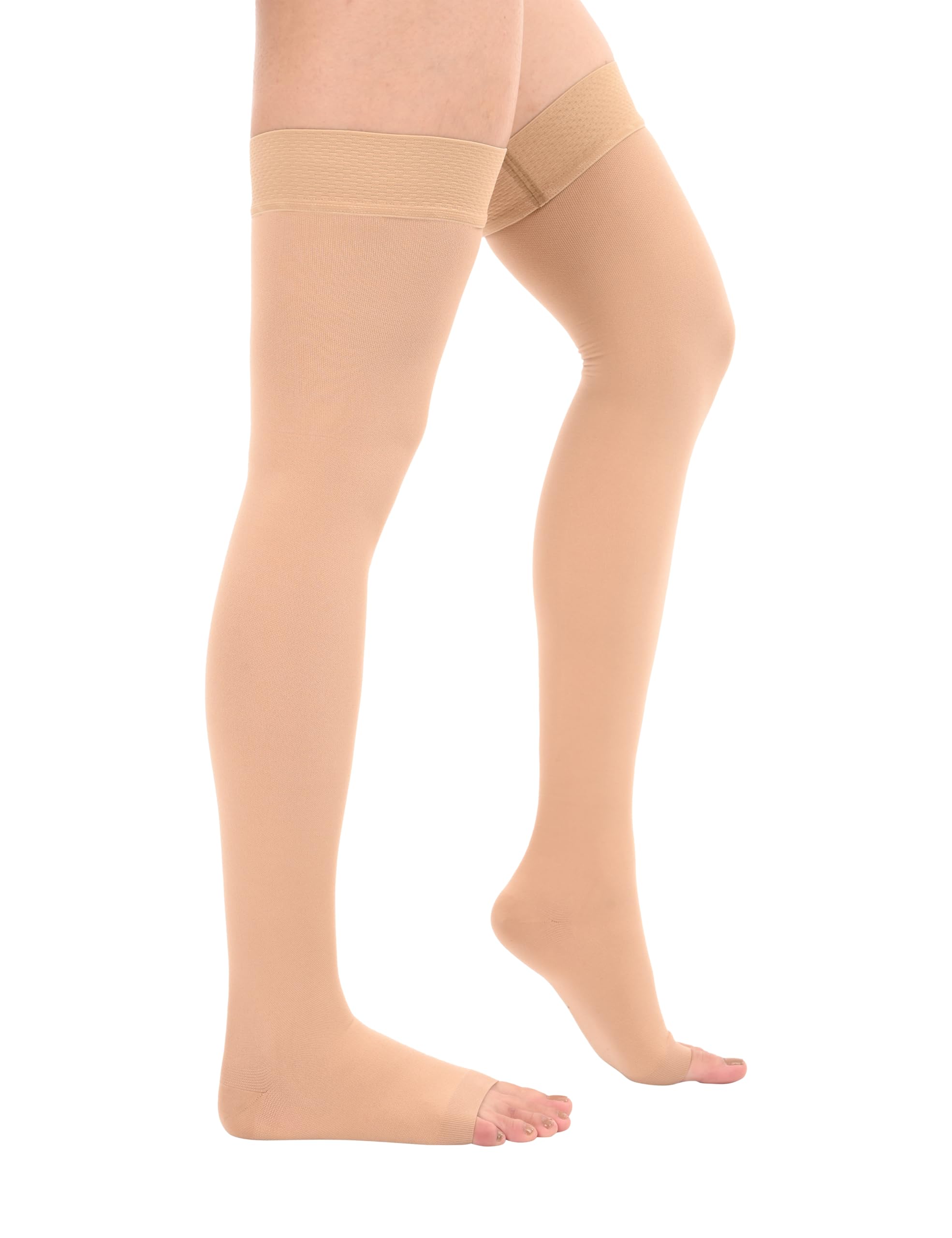 Crony Cotton Compression Stockings Thigh Length for Varicose Veins