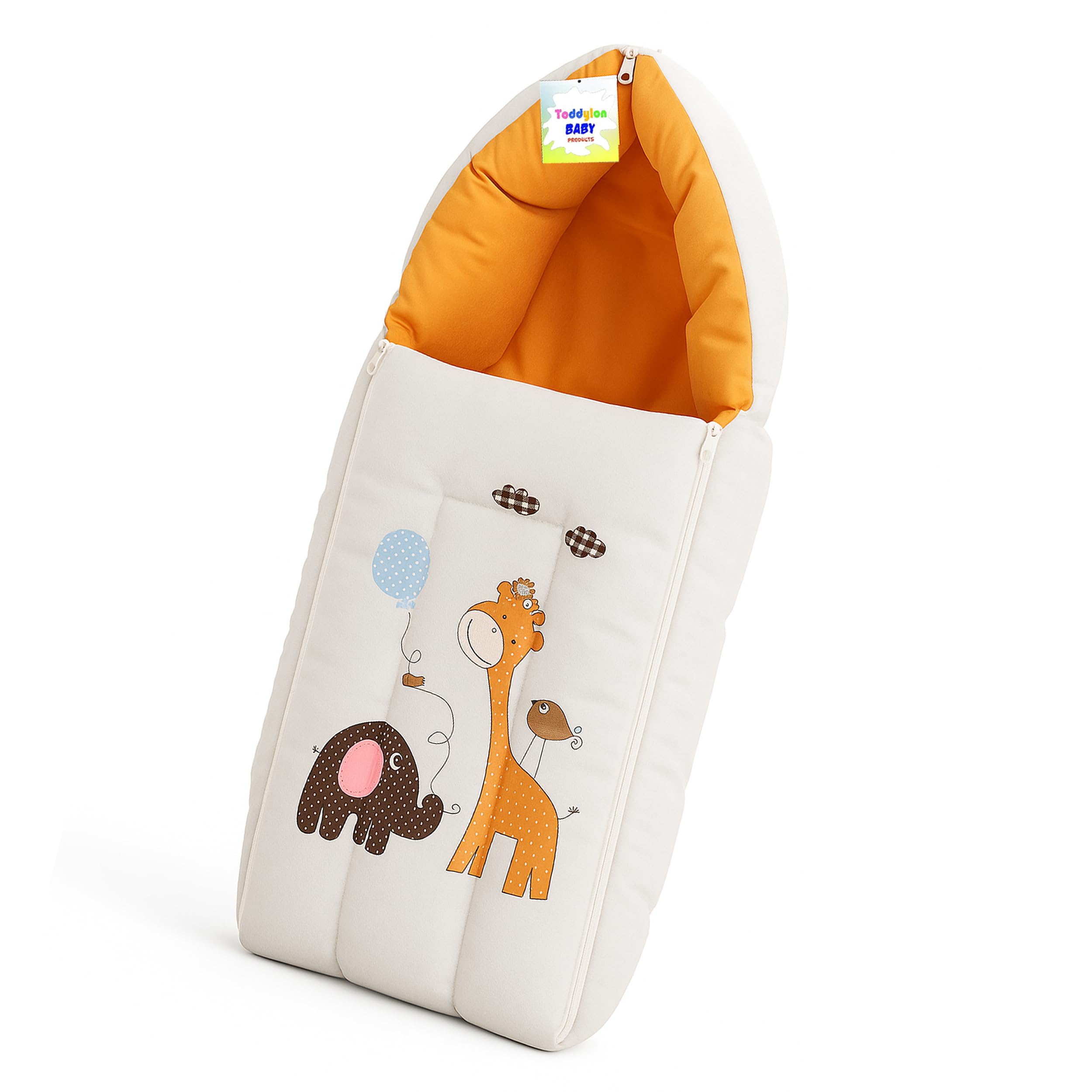 Toddylon Baby Carry Bags New Born Baby Bed | Bedding Set | Carry Bed | Carrier | Holder | Mattress | Infants Boys Girl (0-6 Months) Orange