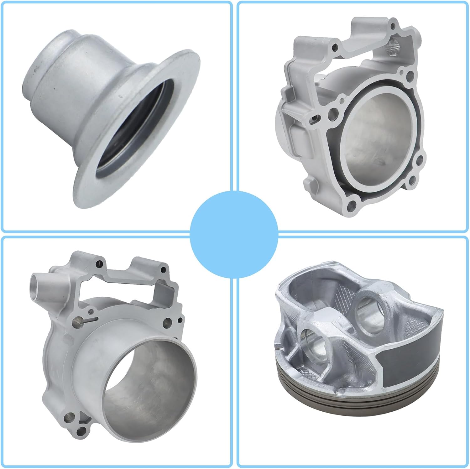 Silscvtt Cylinder Piston Top End Gasket Kit 99mm Replacement for Polaris Ranger 570 2014-2019 Replacement for 810965 3022860 40105M09900