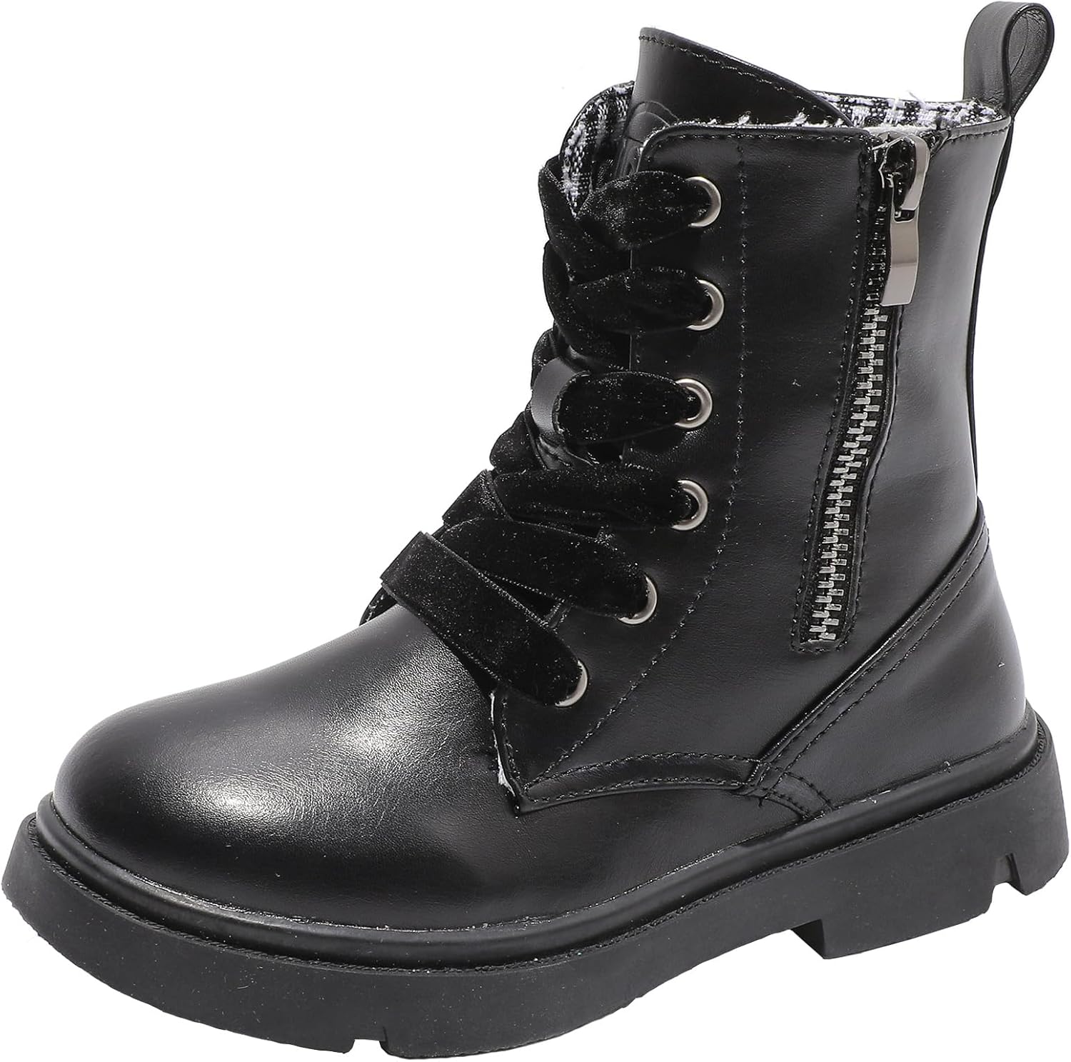 WUIWUIYU Kids Glitter Ankle Boots - Waterproof Comfort