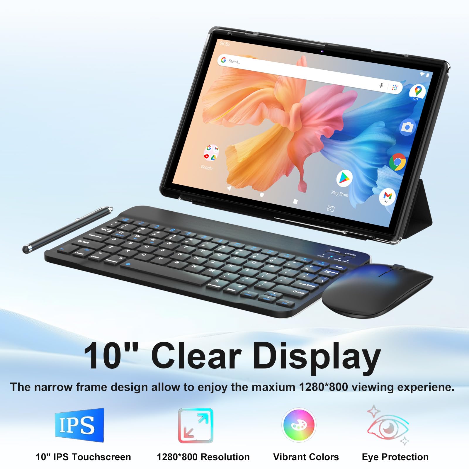 Amazon.com : 10 inch Tablet 2 in 1 Android 15 Tablets with