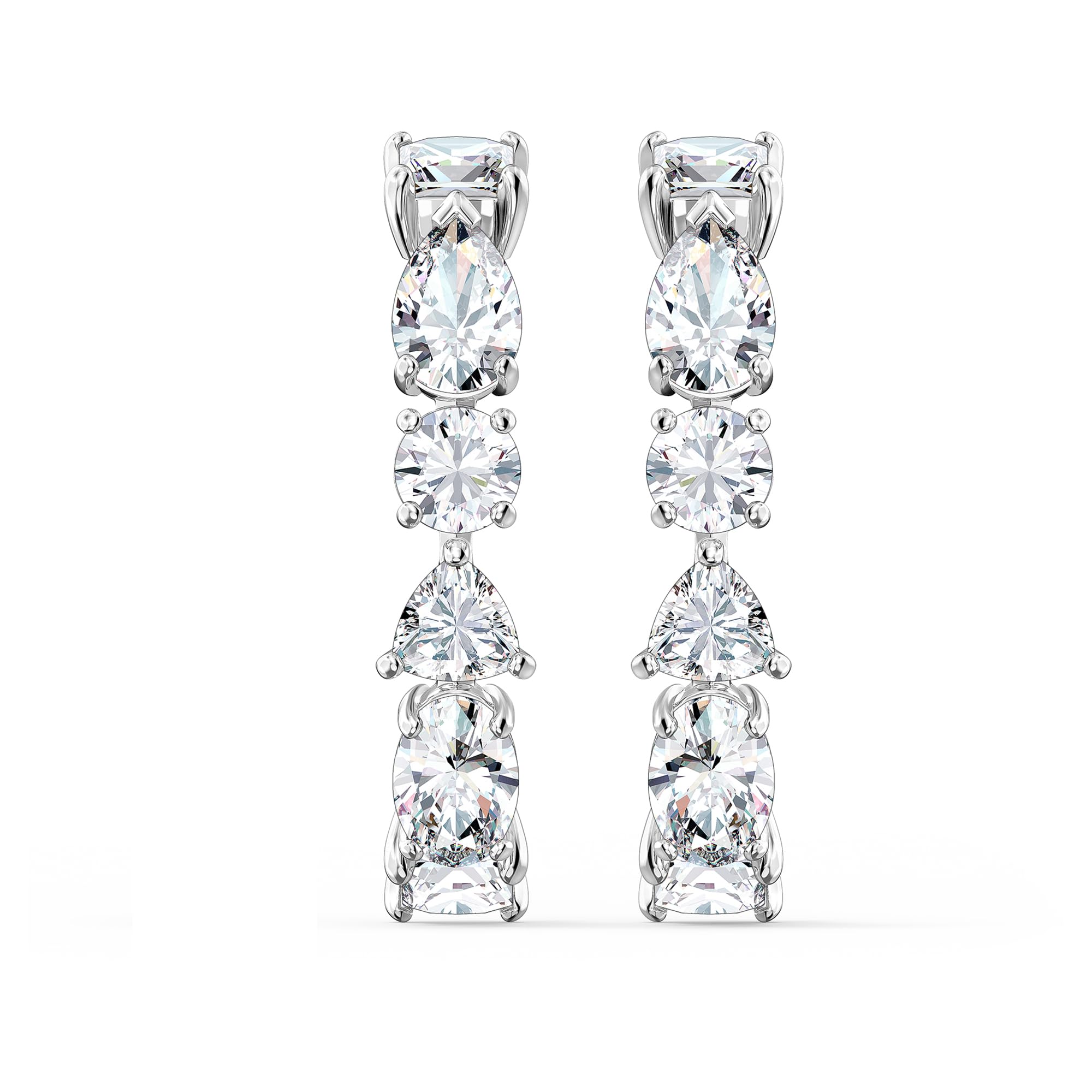 Swarovski Tennis Deluxe Jewelry Collection, Rhodium & Rose Gold Tone Finish, Clear Crystals