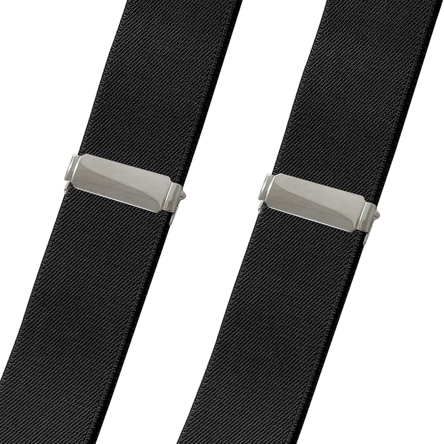 Tirantes, for hombre con hebilla de metal de 4 clips, tirantes ajustables tipo X, diseño elástico