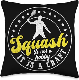 Squash is not just a hobby it is a craft - Squash Throw Pillow