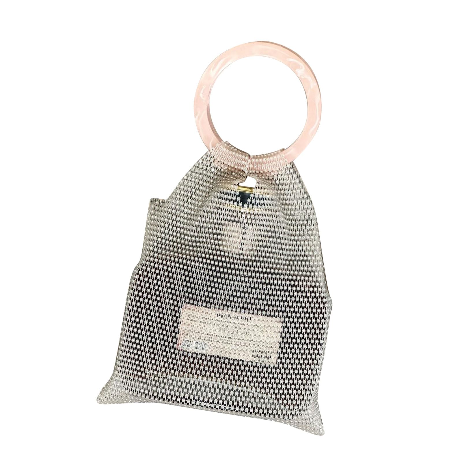 APGLSXY Sparkling Crystal Embellished Organiser Bag Handcrafted Design for Cosmetic Storage and Elegant Wine Carrying Multipurpose Bag