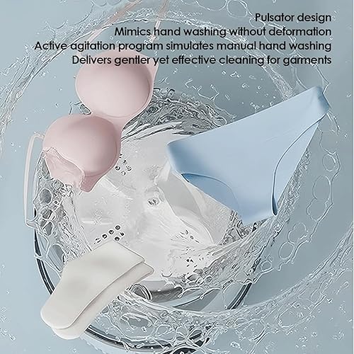 Miniatura 2 de Luqeeg 2L Underwear Washing Machine, LED Touchscreen Cordless Rechargeable Portable Underwear Washer with LED Touchscreen for Apartment Travel Hotel