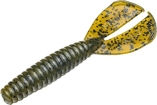 Strike King Rage Twin Tail Menace Grub, 4 Inch, 8 Pack, Bass Lure, Double Tail Grub, Fishing Soft Plastic Lures