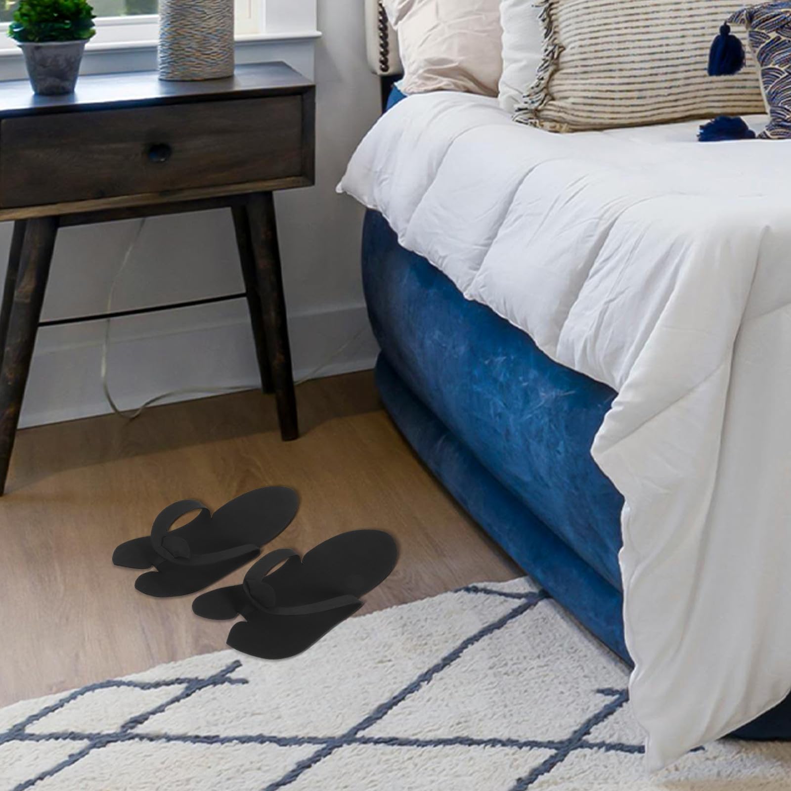 Pantoufles Jetables EVA 48 Paires, Tongs Salon Légères Antidérapantes