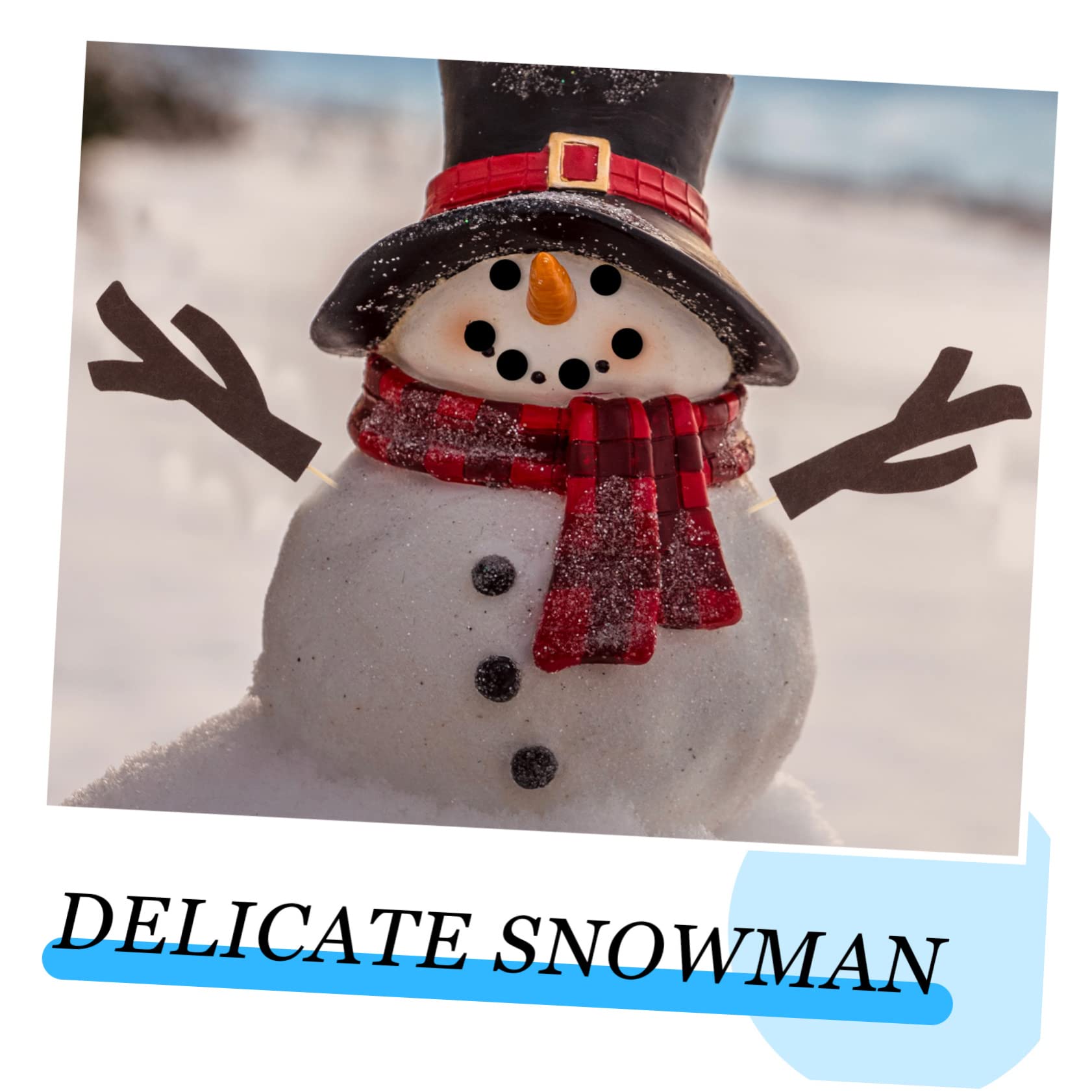 Ciieeo 3 Set di Kit per Realizzare Pupazzi di Neve per Natale Decorazioni Natalizie Oggetti di Scena per Pupazzi di Neve Strumento per Decorare Pupazzi di Neve