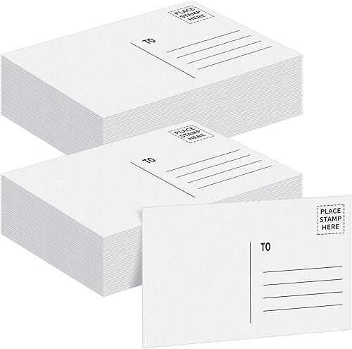 Sabary 300 tarjetas postales en blanco para enviar por correo de 4 x 6, tarjetas postales de 8.82 ozm, cartulina, papel imprimible, postales