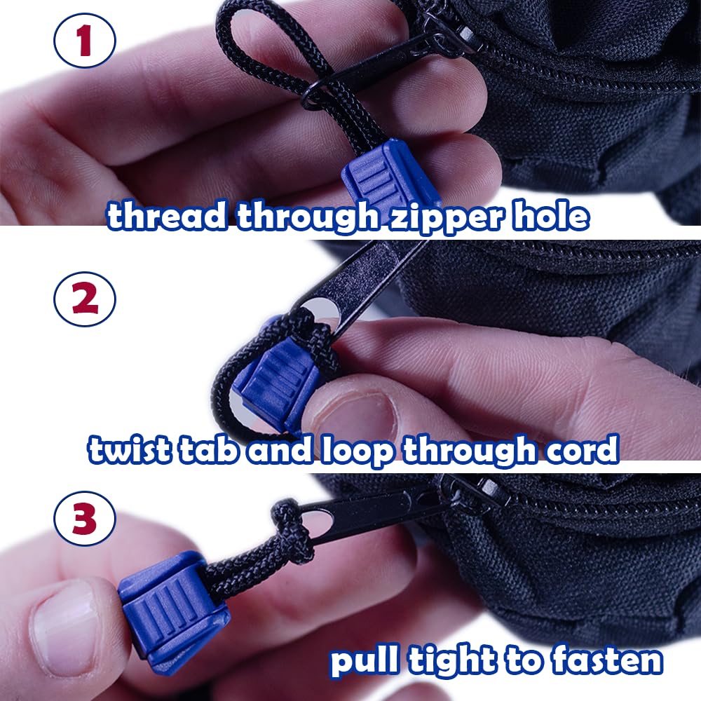 Premium Fermetures Éclair En Nylon Cordon Corde Extrémité Paracorde Fermeture Éclair Extrémités