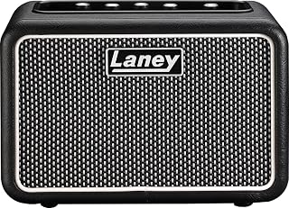 Laney Mini-STB-Superg-2 6W Bluetooth Battery Powered Guitar Amp-Compact Amp mit sauberen/Laufwerkskanälen, Verzögerung, LSI-Smartphone-Eingabe, Aux-In, Kopfhörerout