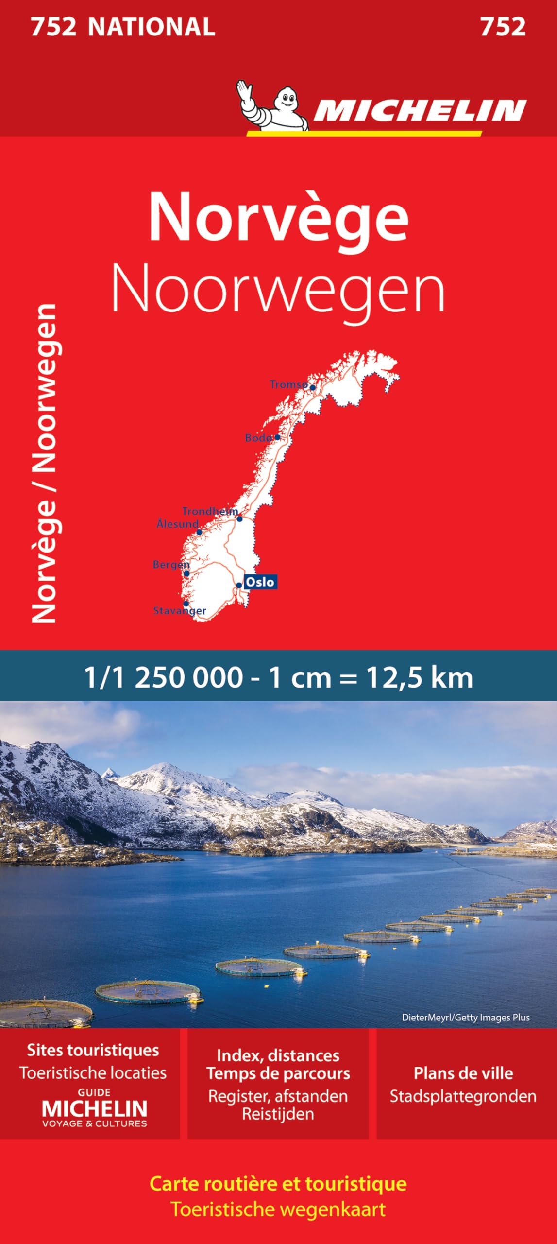 Norway (752): Wegenkaart Schaal 1 : 1.250.000 (National)
