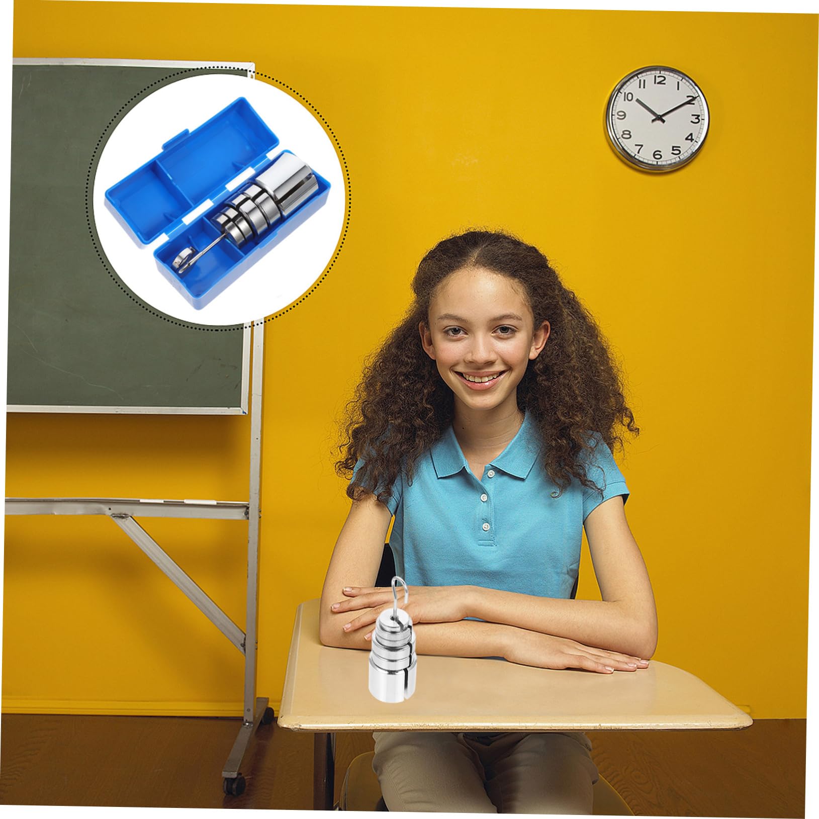 NAMOARLY Professional Slotted Mass Set Metal Mass Hanger for Physics Labs Weighing Calibration