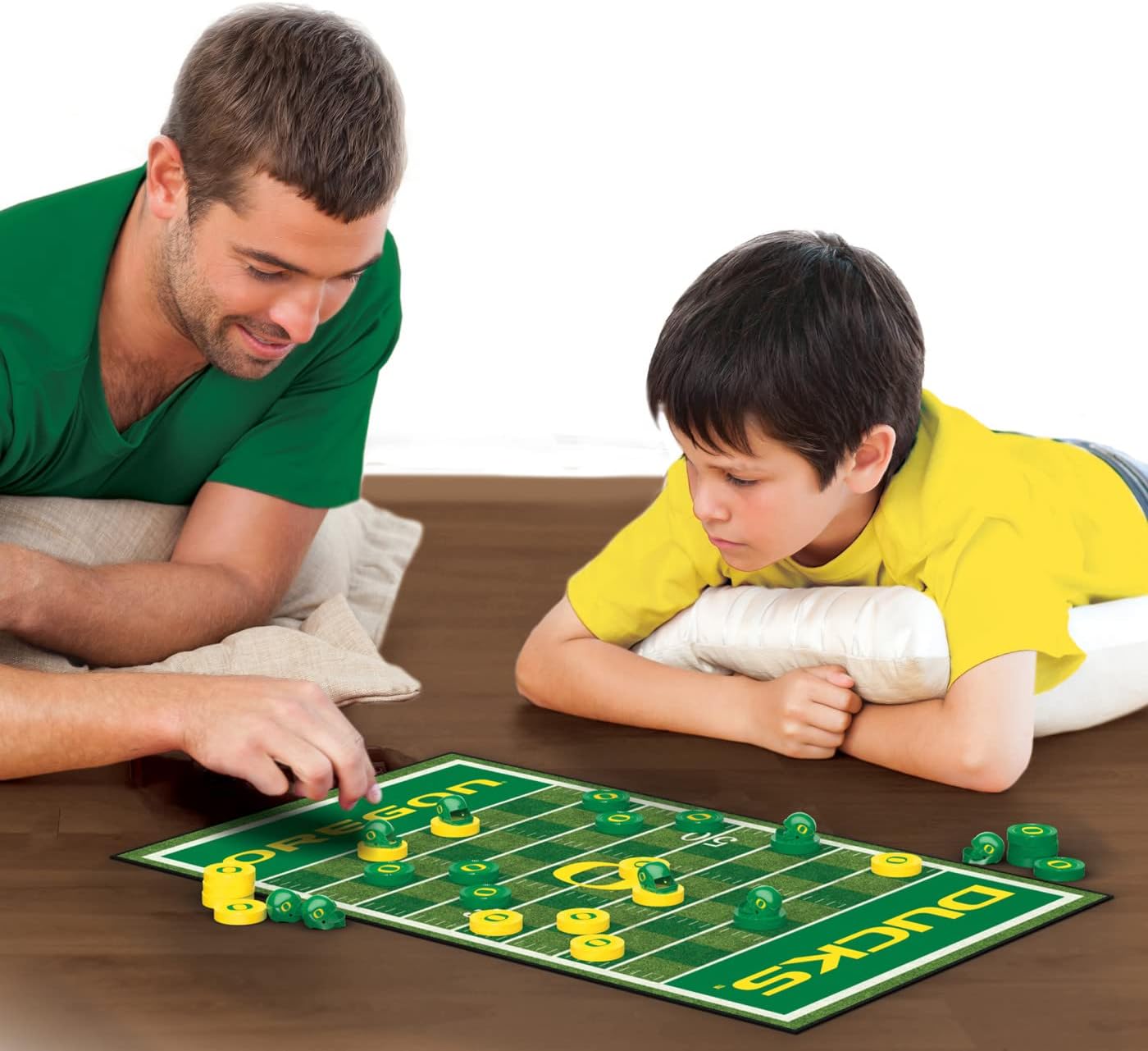 MasterPieces Family Game - NCAA Oregon Ducks Checkers - Officially Licensed Board Game for Kids & Adults 13" x 21" image 3