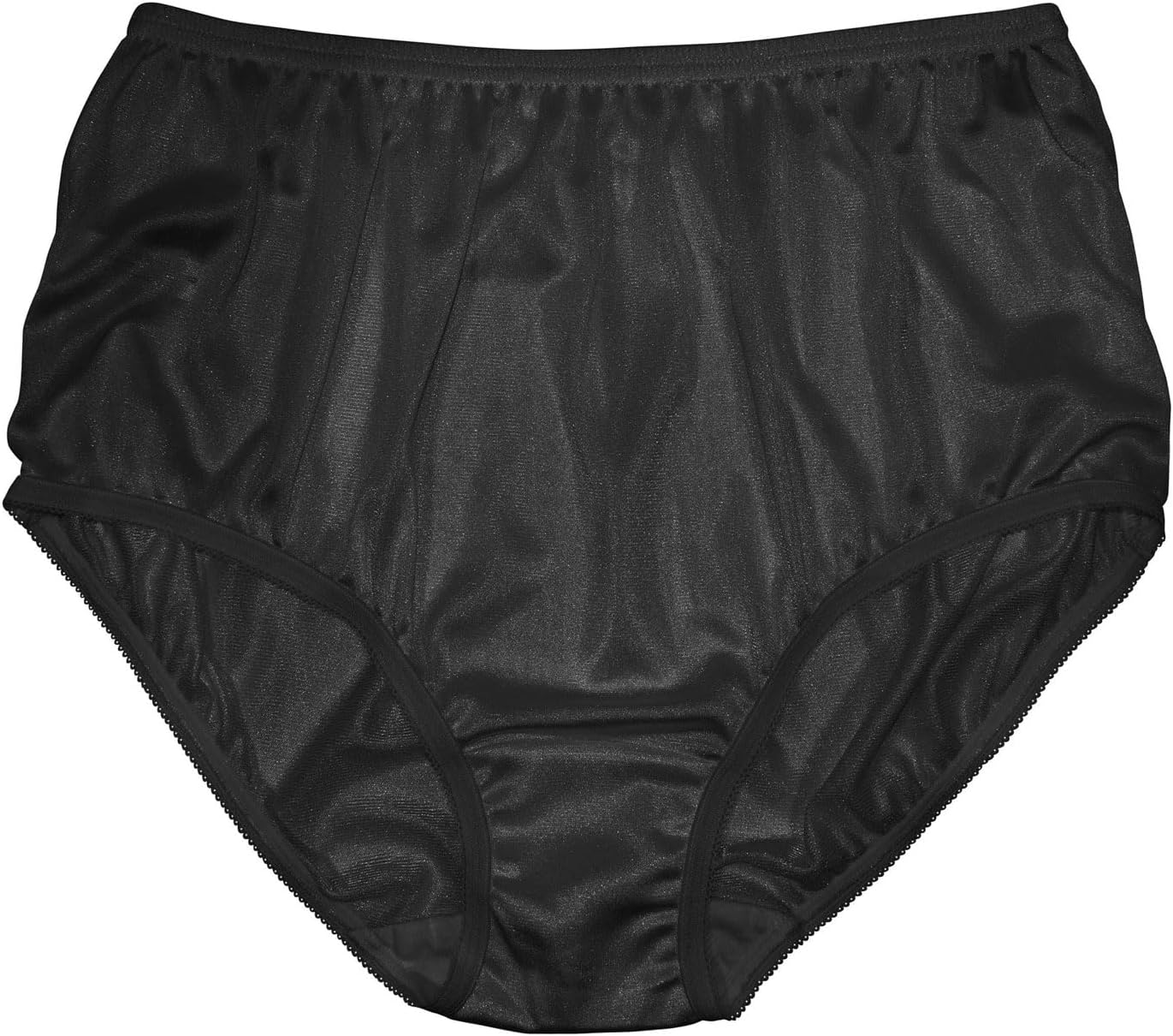 Teri Women's 331 Plain Jane Classic Nylon Silky-Smooth Lightweight Breathable Full Coverage Brief Panty - 4 Pack - Image 3