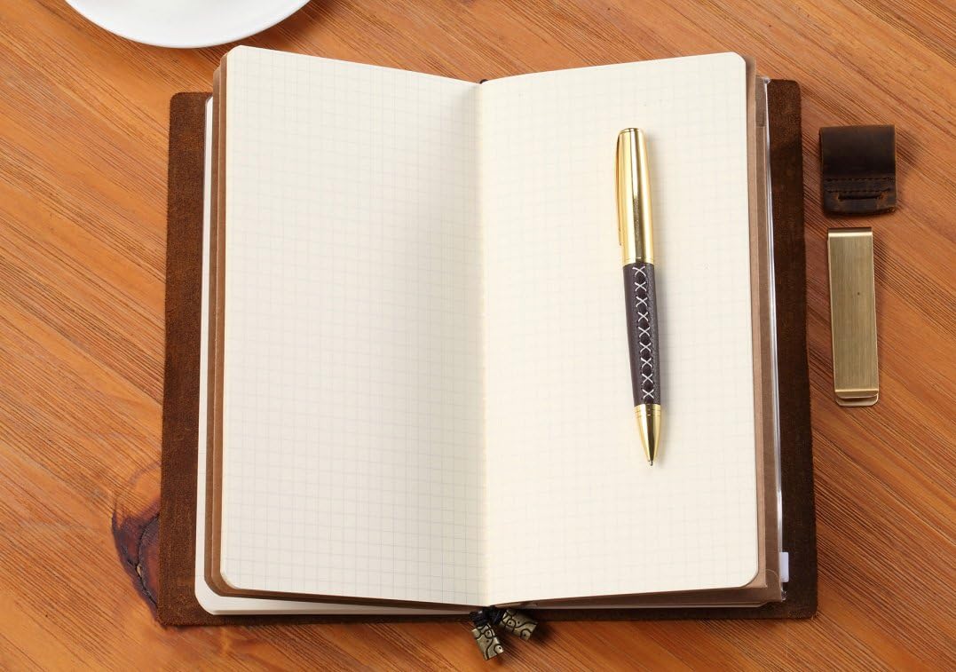 Sovereign-Gear Leather Wrapped Ballpoint Pen for Men and Women - Stylish Faux Leather and Gold Smooth Flowing Non Smudge Ink and Light To Hold - Lovely Presentation Box - Image 8