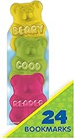 Vista 3 de Eureka Beary Good Reader - Marcapáginas perfumadas con diseño de oso de gomita, paquete de 24