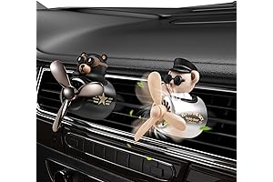 2-Pack Bear Pilot Car Air Fresheners: Adorable Companions for Your Ride