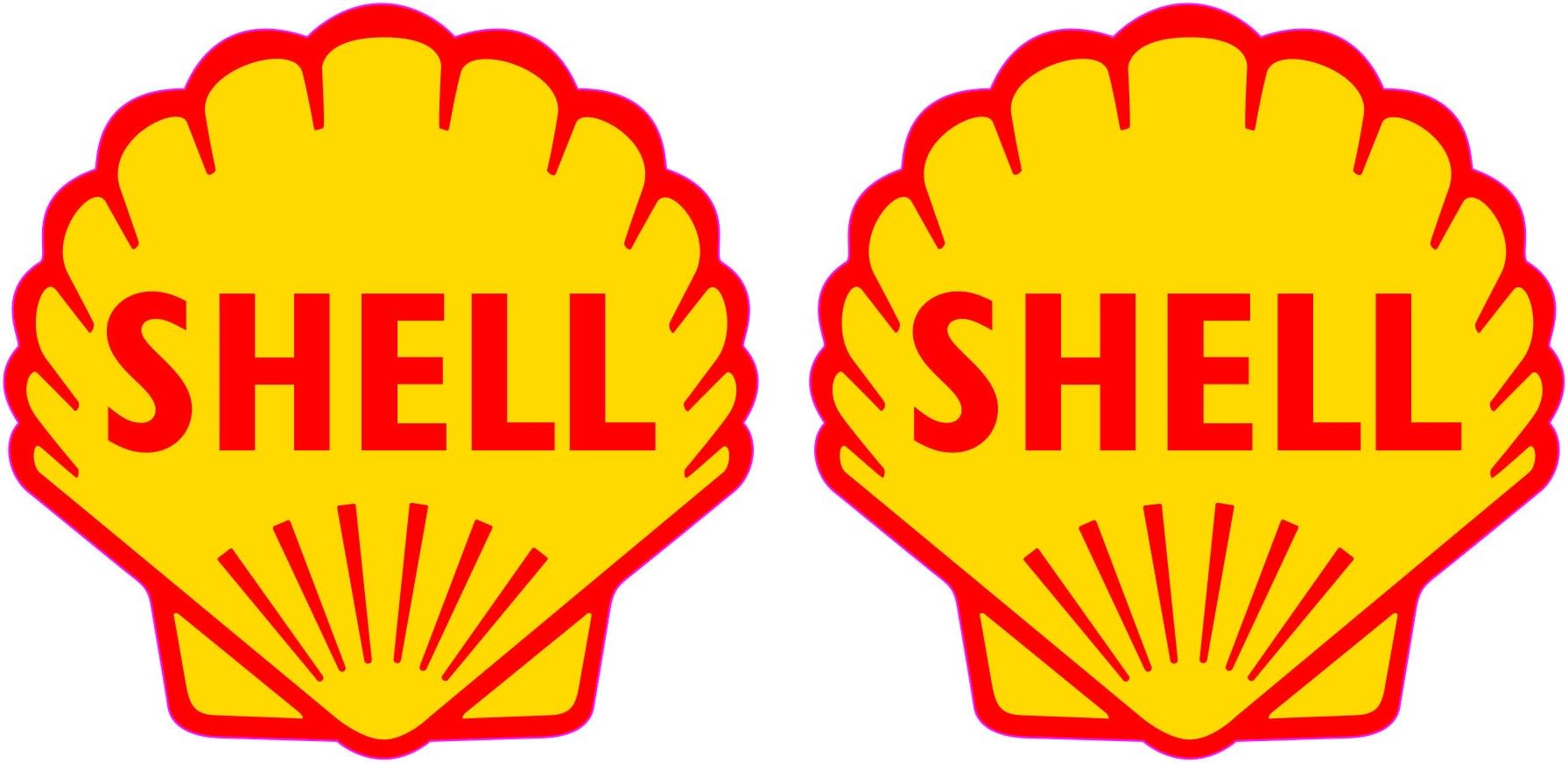 Classic Shell Oils 3 inch Shell Race & Rally Car Super Bike Sticker Track Day Car