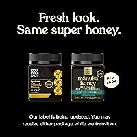 Vista 3 de Miel de Manuka UMF 20+ MGO 830+ 100% pura de Nueva Zelanda cruda y sin filtrar, galardonada certificada, sabor y textura suaves y sedosas, 8.8 onzas