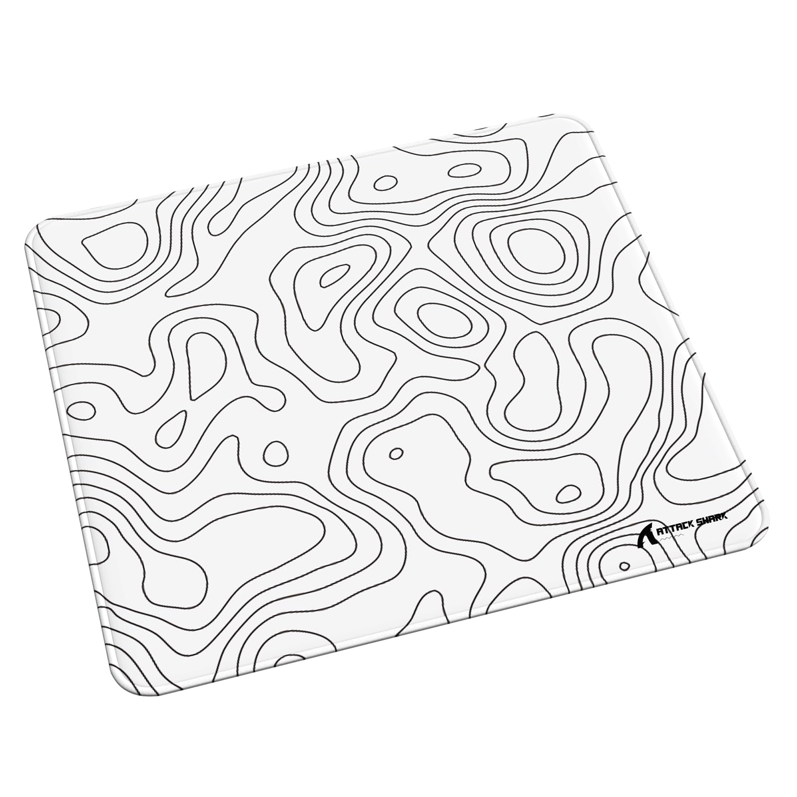 LexonElec x ATTACK Shark - Alfombrilla de mouse mediana para juegos, alfombrilla de mouse de fibra superfina, 17.7 x 15.75 x 0.15 pulgadas, base de goma antideslizante, optimizada para sensores de