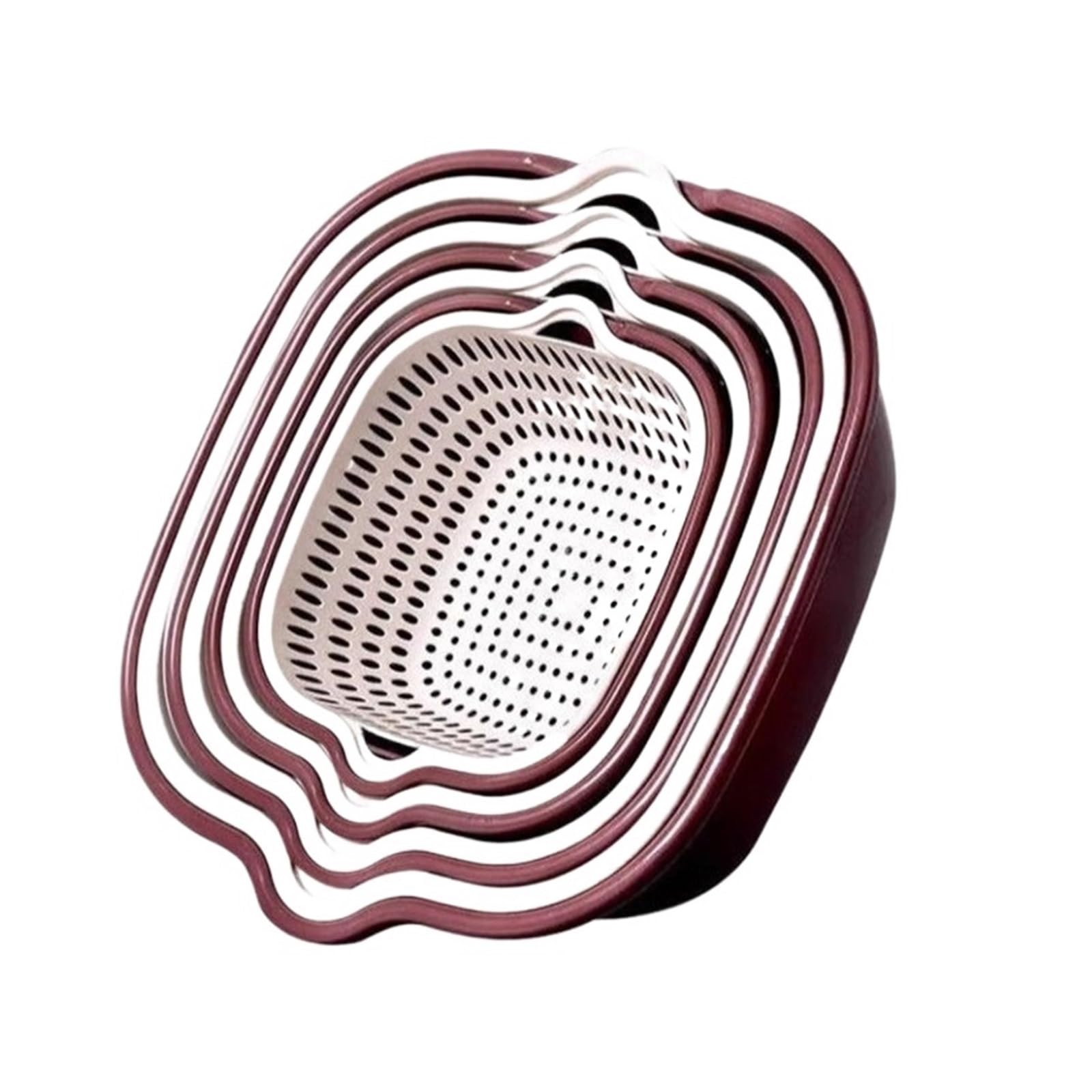 Évier de cuisine Égouttoir à légumes Panier fruits(8pcs purple)