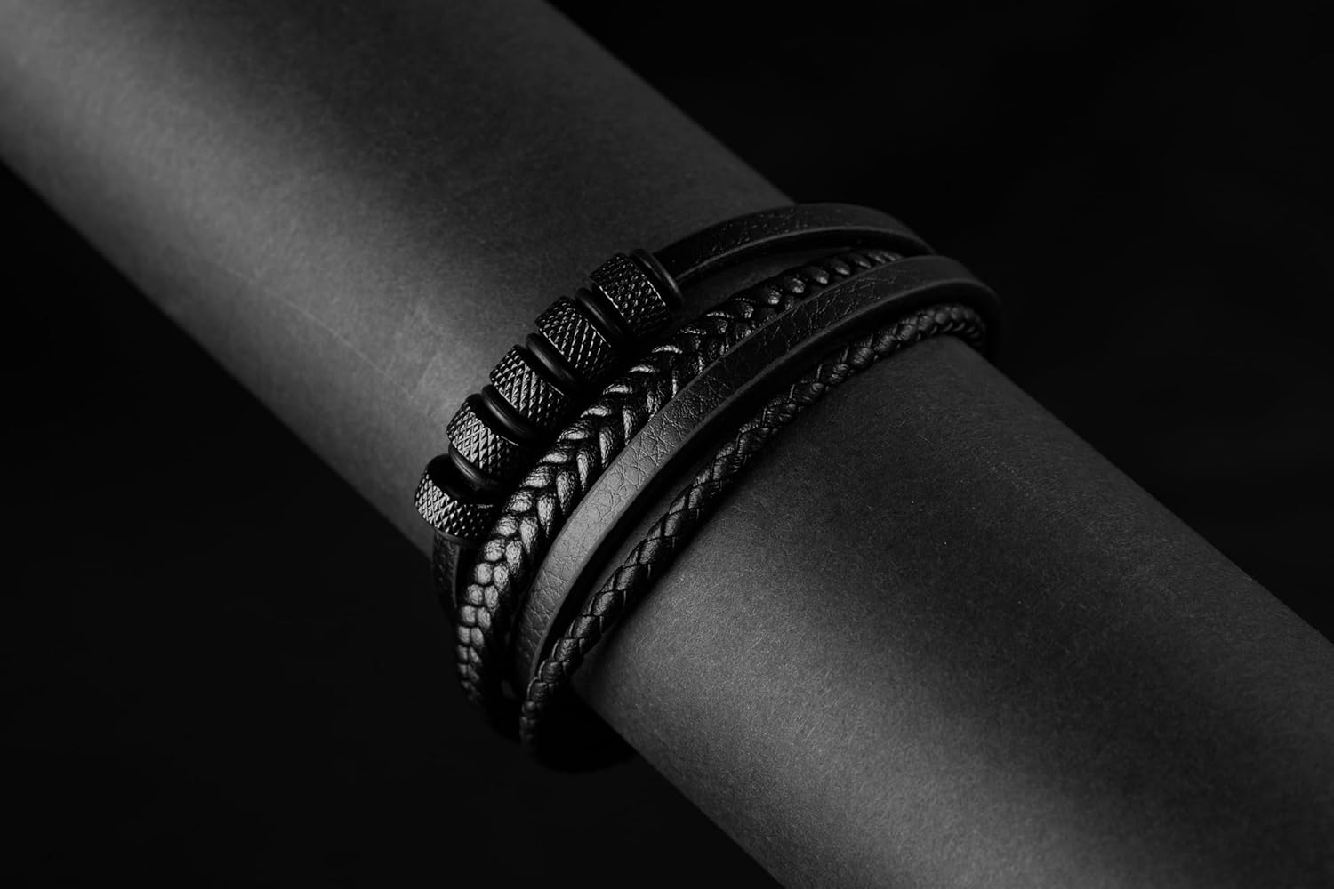 Mens Leather Bracelet | Stylish Braided Wristband with Magnetic Clasp | Unique Gifts for Men, Dad, and Boyfriend | Casual Stainless Steel Jewelry | Pulseras para Hombres - Image 2
