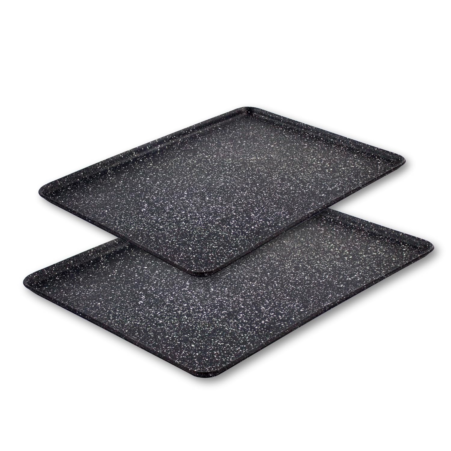 Scoville Xtra 31cm & 35cm Backblech Set, 2er Set Antihaft-Backbleche, NEVERSTICK beschichtet, Backbleche für Backofen, ofenfest bis 260°C, leicht zu reinigen, spülmaschinenfest, PFOA-frei, Aluminium