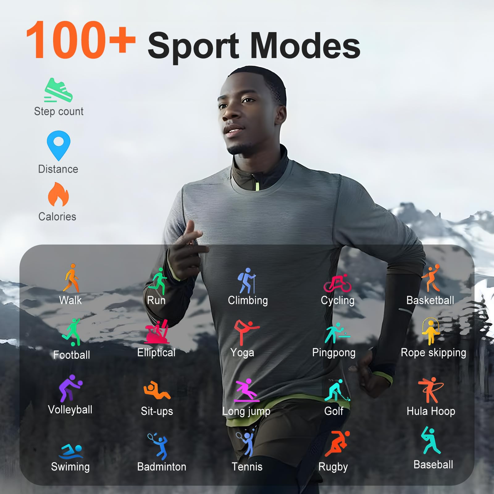 1.91" Smart Watch,Fitness Tracker,Smart Watches for Men and Women with Message Call Function,120+ Sport Modes, IP68 Waterproof,24 Hours Heart Rate/Sleep Monitor,for Android/iOS