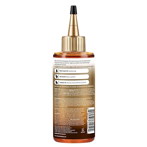 Miniatura 8 de African Pride Aceite de sellado de cabello y cuero cabelludo Black Castor Miracle - Bloquea la humedad y calma contiene aceite de ricino negro