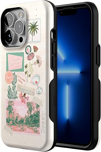 Vista 454 de Casely iPhone 13 Pro Case Compatible with MagSafe Blue Marble Case