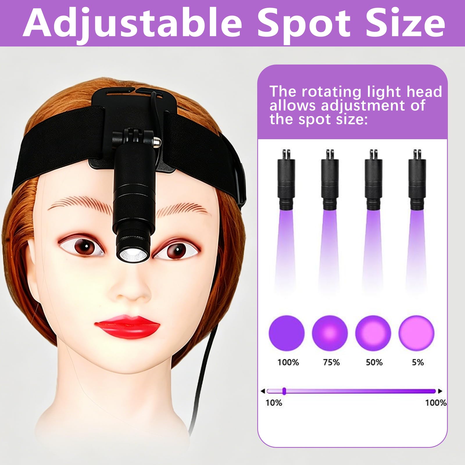 Wimpern Lampe Tragbar, 6W UV Wimpernlampe mit 1-2 Sekunden Ausgehärtet Kosmetiklampe Einstellbare Wimpernlicht für Wimpernverlängerung mit Wimpernaufkleber Fußschalter Schutzbrille