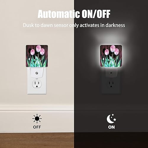 Miniatura 10 de Jopowide Luz nocturna de gato, luces nocturnas de gato de jengibre solitario enchufables en la decoración de pared para dormitorio, baño, pasillo,